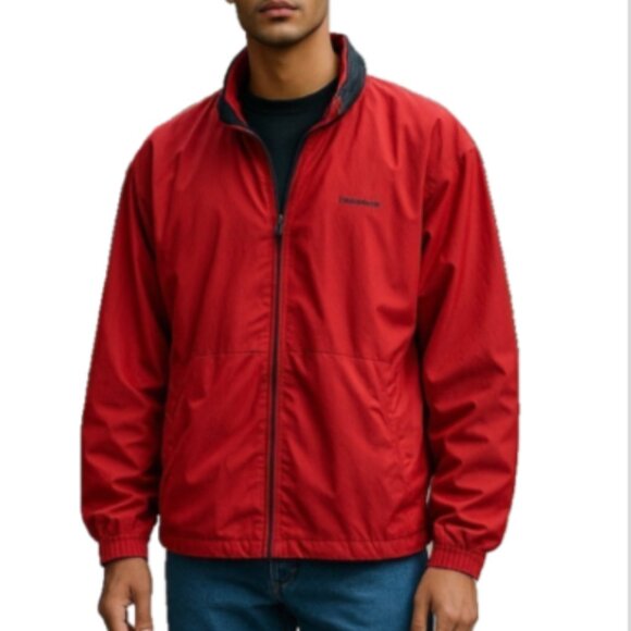 Cutter and Buck Men's Jacket Size XLarge Red Golf Windbreaker Rain Jacket - Picture 6 of 14